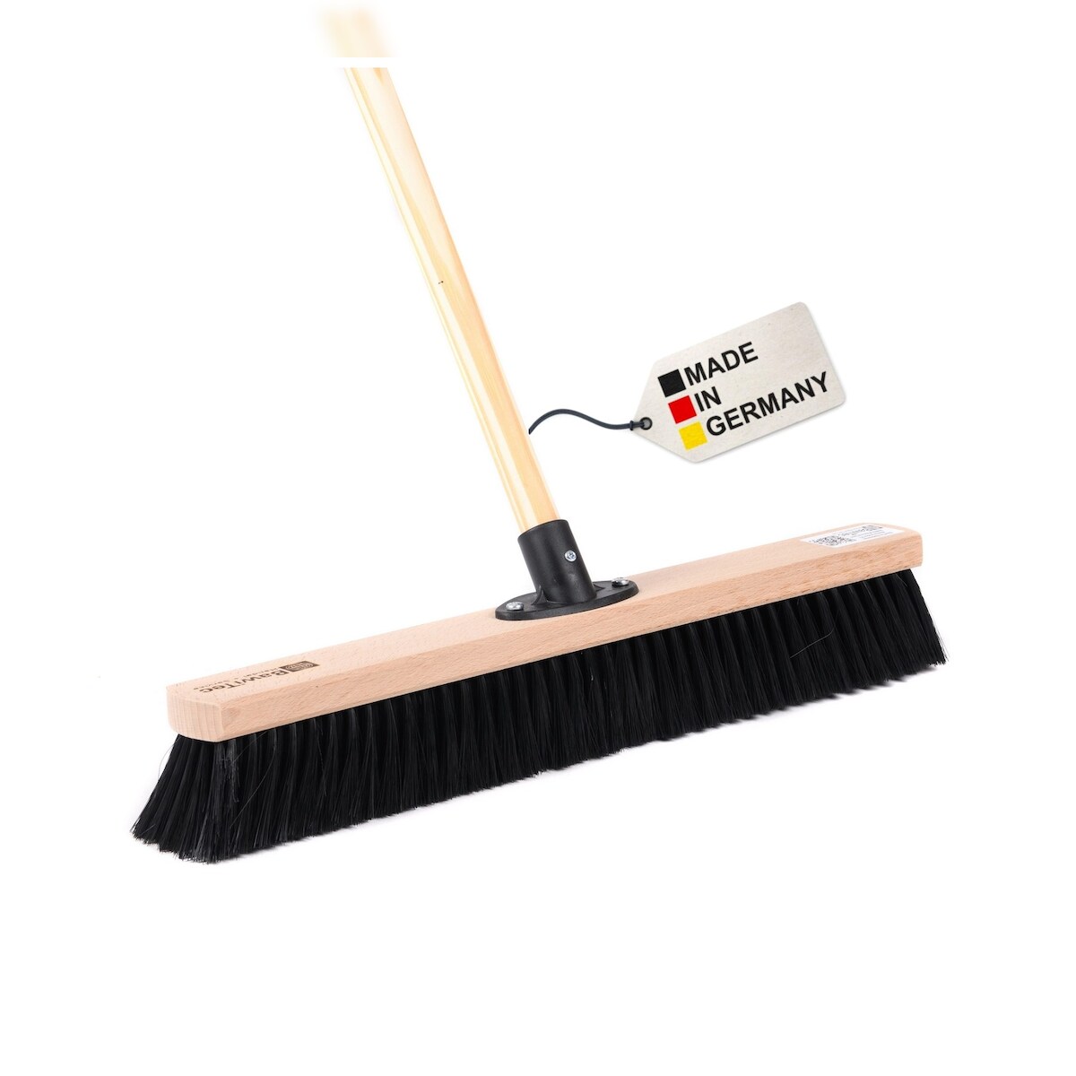 Sehr feiner und weicher Kehrbesen 40cm Breit mit Stiel 160cm Lang Rosshaar-Naturhaar-Borsten Saalbesen mit Holzstiel Image