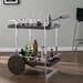 Dorben Rolling Bar Cart by SEI Furniture in Brown