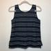 Madewell Tops | Madewell Terry V-Back Striped Tank Top | Color: Black/White | Size: Xs