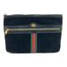 Gucci Bags | Authentic Gucci 517551 Sherry Line Ofidia Pouch Clutch Bag Black | Color: Black | Size: W11.6h7.9inch