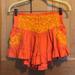 Free People Shorts | Free People One Boho Shorts | Color: Orange/Yellow | Size: S