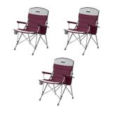 CORE Folding Camping Chair Metal in Gray/Indigo/Red | 35 H x 25 W x 25.5 D in | Wayfair 3 x CORE-40070