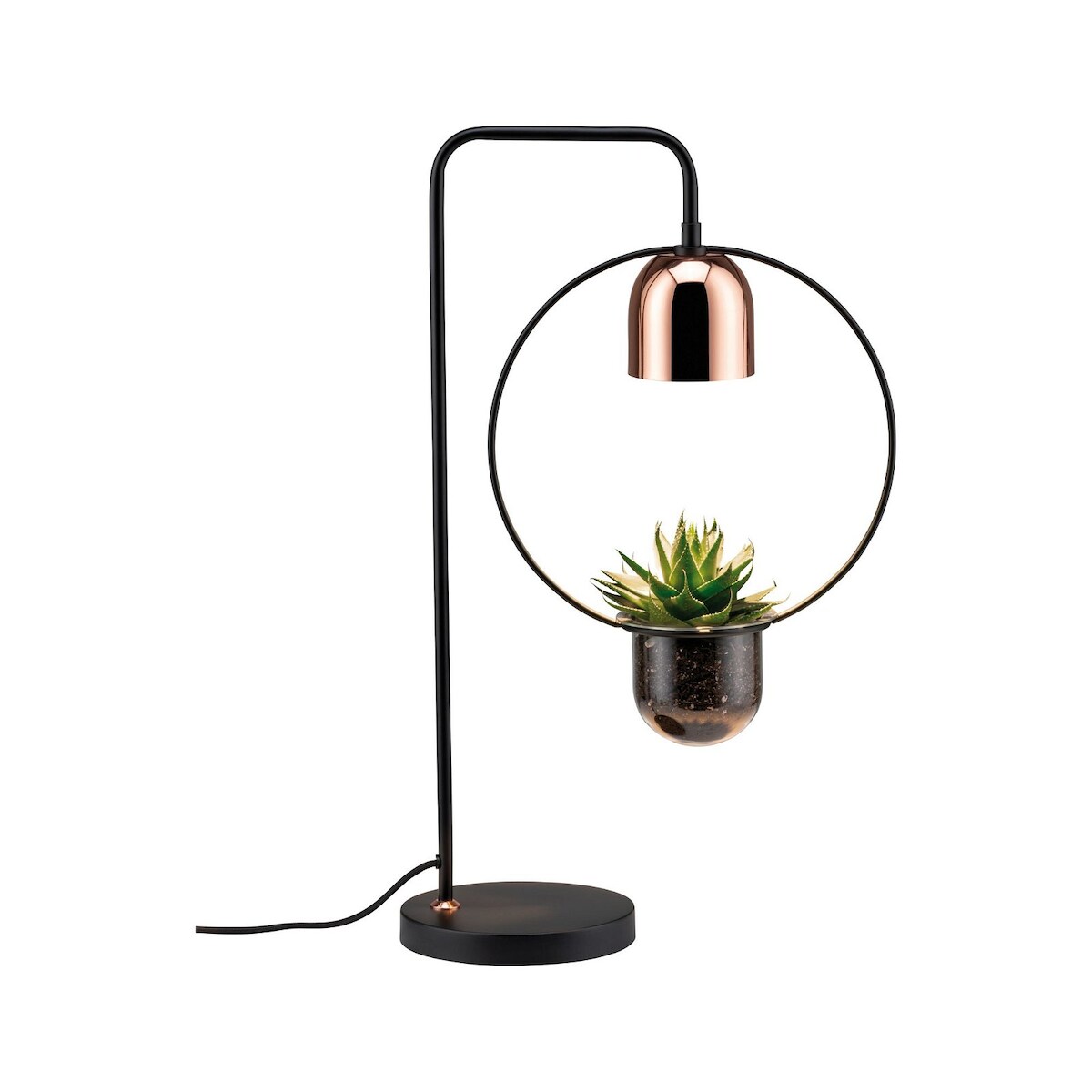 Paulmann Neordic Tischleuchte Fanja GU10 max. 20W Schwarz Kupfer Metall 79746 Image