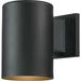 Latitude Run® 8E2F4A5E508E481691BB09032D1793FE Latitude Run® V9225 Single Light 7 Tall LED Outdoor Wall Sconce in Black/Gray | Wayfair