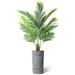 SIGNLEADER Artificial Tree In Planter, Fake Areca Tropical Palm Tree Home Decoration (Plant Pot Plus Tree) Silk/Polyester/Plastic | Wayfair
