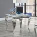 Kiermeyer Contemporary 23-inch Glass Top End Table by Furniture of America
