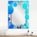 Designart 'Dolphin in Blue Sea' Sea & Shore Printed Wall Mirror