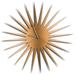 Adam Schwoeppe 'MCM Starburst Clock Copper' Midcentury Modern Style Wall Clock