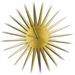 Adam Schwoeppe 'MCM Starburst Clock Gold' Midcentury Modern Style Wall Clock
