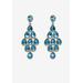 Women's Gold Tone Pear Cut Simulated Birthstone Earrings by PalmBeach Jewelry in March