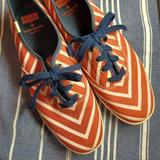 Kate Spade Shoes | Kate Spade Keds Women's Canvas Shoes Size 8.5 Red White Striped | Color: Red/White | Size: 8.5