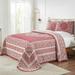 Lyron Bedspread Set, Full / Double, Berry