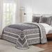 Lyron Bedspread Set, King, Charcoal