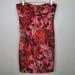 J. Crew Dresses | J. Crew Multi Color Strapless Silk Dress Size 6 | Color: Red | Size: 6