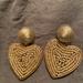 J. Crew Jewelry | Jcrew Gold Drop Heart Earrings | Color: Gold | Size: Os