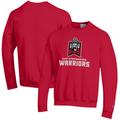 Men's Champion Red East Stroudsburg Warriors Eco Powerblend Logo Crewneck Pullover Sweatshirt