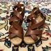 Madewell Shoes | Madewell 1937 Suede Wedge Strappy Gladiator Sandals Euc Camel Leather Suede 8 | Color: Brown/Tan | Size: 8