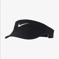 Nike Accessories | Brand New Nike Dri-Fit Aerobill Adjustable 'Black' Women's Running Visor Hat | Color: Black | Size: Os