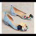 Anthropologie Shoes | Anthropologie Bill Blass Lila Ballet Flats | Color: Blue | Size: 7.5