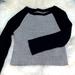 Urban Outfitters Sweaters | Cropped Stretchy Sweatshirt Uo | Color: Black/Gray | Size: M