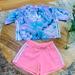 Adidas Matching Sets | Adidas Short Set | Color: Blue/Pink | Size: L(7-8)