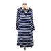 Old Navy Casual Dress: Blue Stripes Dresses - Women's Size Small