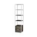 Latitude Run® 63" H x 15.3" W Steel Etagere Bookcase in White | 63 H x 15.3 W x 15.3 D in | Wayfair 40A5747BDF434F18B5D80AEAAF8BE994