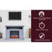Sorrento Electric Fireplace with Multi-Color LED Insert and 47 In. Entertainment Stand in Slate Blue - Cambridge CAM5021-2SBLLED
