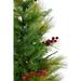 4-Ft. Newberry Pine Artificial Tree with Multi-Colored LED String Lights - Fraser Hill Farm FFNP056-6GRB