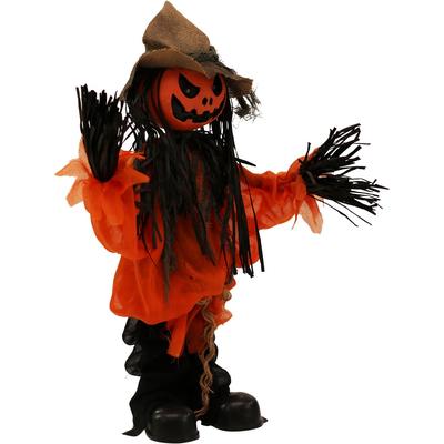 1.9-ft. Animatronic Pumpkin Scarecrow, Indoor/Outd...