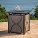 Palm Bay 40,000 BTU Tile-Top Gas Fire Pit Table with Burner Cover and Lava Rocks - Hanover PALMBAY1PCFP