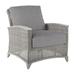 Summer Classics Astoria Woven Lounge Chair Wicker/Rattan in Gray | 35.75 H x 32 W x 35.625 D in | Outdoor Furniture | Wayfair 355524+C511H6457N