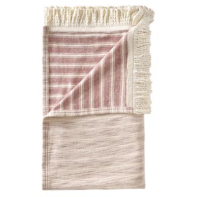 J America 8691 Baja Blanket in Natural/Brk Red | C...