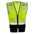 Kishigo K1509 Black Bottom Mesh Class 2 Vest in Lime size 4/5XL | Polyester 1509