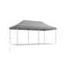 Costway 10 x 20 Feet Adjustable Folding Heavy Duty Sun Shelter with Carrying Bag-Gray