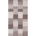 Checkered Gabbeh Oriental Wool Area Rug Hand-knotted Foyer Carpet - 2'10" x 5'0"