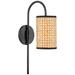 Mitzi Dolores 17" High Soft Black Wall Sconce