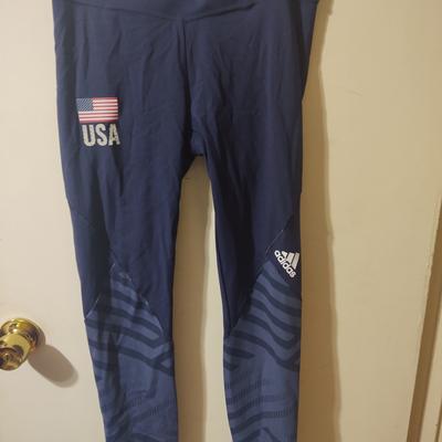 Adidas Pants & Jumpsuits | Adidas Usa Volleyball Leggings | Color: Blue | Size: L