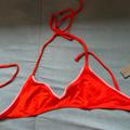 J. Crew Swim | J Crew Playa Swim Triangle Top- Nwt Orangey Red | Color: Red | Size: M