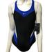 Nike Swim | Nike Women's Fast Back One Piece Swimsuit Sizes: 4,6,& 8 Ness4038-494 | Color: Black/Blue | Size: Various