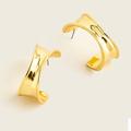 J. Crew Jewelry | J. Crew Silver-Plated Deep-Dip Earrings | Color: Gold | Size: Os