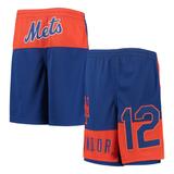 Youth Francisco Lindor Royal New York Mets Pandemonium Name & Number Shorts