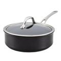 Anolon X Hybrid Cookware Nonstick Sauté Pan w/ Lid, 3.5-Quart Non Stick/Aluminum in Black/Gray | 5.125 H x 11.875 W in | Wayfair 14385