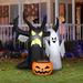 Gemmy Industries Haunted Tree Inflatable Polyester in Black/Orange/White | 59.84 H x 51.18 W x 38.19 D in | Wayfair G-221696