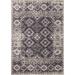 Brown/White 96 x 31 x 0.25 in Area Rug - Justina Blakeney x Loloi Eila Traditional Ivory/Granite Area Rug Polypropylene | Wayfair