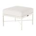 Summer Classics Monaco Outdoor Ottoman w/ Cushion Metal | 13.25 H x 23.375 W x 23.5 D in | Wayfair 342494+C366H6457N