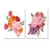 Rosdorf Park Fall Flower Bouquet, Apple Berries & Leaves II - Traditional Art Set Of 2 Pieces Canvas in White | 36 H x 48 W x 1 D in | Wayfair