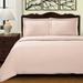 Trule Batts Egyptian-Quality Cotton 400 Thread Count Solid Luxury Duvet Cover Set w/ Pillow Shams in Pink/Yellow | Full/Queen | Wayfair