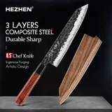 HEZHEN – couteau de Chef à trois...