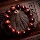 Bracelet de Perles en Œil de Tigre Rouge pour Femme Bijou en Pierre Naturelle Chimique Cadeau